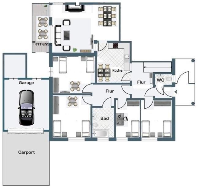 Alter Ziegelhof, Terrasse, Wlan, Bis Zu 9 Personen Apartment Vechta Exterior photo